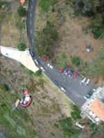 Paragliding Fluggebiet Europa Portugal Madeira,Arco da Calheta,Acro in Arco da Calheta, direkt neben dem Startplatz und über dem Aussichtspunkt mit Restaurant Costa Verde