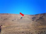 Paragliding Fluggebiet Afrika » Marokko,Desert Ridge,Lage des Startplatzes "Nomad Trail". Am besten Ausdrucken und mitnehmen, denn die verschiedenen Rippen sehen einander sehr ähnlich ;)