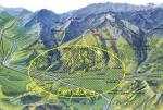 Paragliding Fluggebiet Europa » Schweiz » St. Gallen,Schönhalden - Wildenberg,Zeigt das Gebiet mit Bahnen Startrichtungen und Flughafen