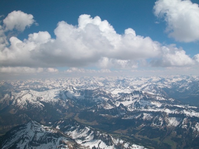 Auf ca.2800M auf Strecke, Blick Richtung Hoher Ifen