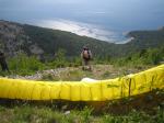 Paragliding Fluggebiet Europa » Kroatien,Cres,Startplatz in Lubenice auf der Insel Cres.
