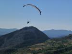Paragliding Fluggebiet Europa » Italien » Ligurien,I Casoni di Suvero,Vom Startplatz auf knapp 1000 Meter aufdrehen auf...