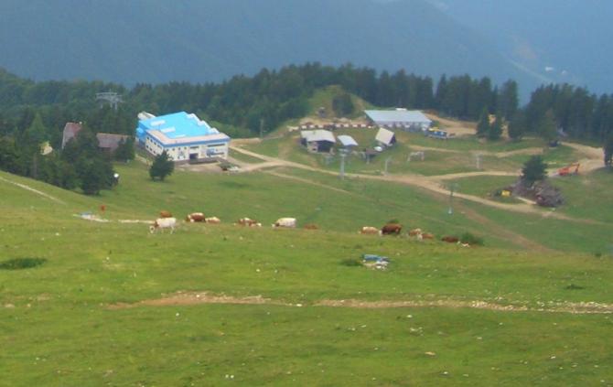 Bergstation der Seilbahn