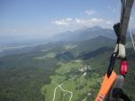 Paragliding Fluggebiet Europa » Slowenien,Ambroz,Im Bild links oberhalb vom Karabiner der Startplatz