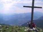 Paragliding Fluggebiet Europa » Slowenien,Vogar,Blick vom Gipfel nach Tolmin