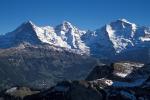 Paragliding Fluggebiet Europa » Schweiz » Bern,Jungfraujoch, hochalpiner Startplatz,Das stolze Dreigestirn Eiger, Mönch, Jungfraujoch, Jungfrau