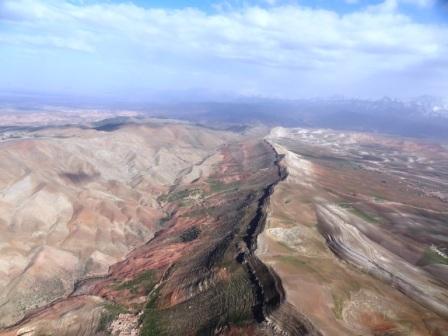 Heights above Aguergour.  Flights on roadtrip february 2012.