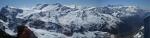 Paragliding Fluggebiet Europa » Schweiz » Obwalden,Titlis, alpiner Startplatz,Aussicht vom Titlis ins Berner Oberland: Von Sustenhorn nach Westen eine fantastische Aussicht.