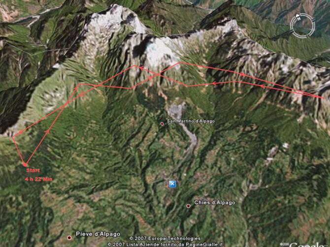 Mein erster Streckenflug von 4 h 22 Min.