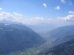 Paragliding Fluggebiet Europa » Schweiz » Tessin,Santa Maria Calanca,Oberhalb des Startplatzes mit Blick Richtung Bellinzona