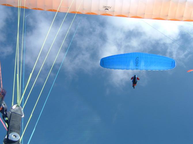 armin und ich über dem risihorn bei bellwald.
