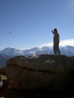 Paragliding Fluggebiet Europa » Schweiz » Wallis,Steibenkreuz-Bellwald,Hier wird auch um 18:30 noch aufgedreht...