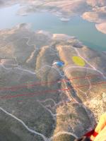Paragliding Fluggebiet Europa » Spanien » Andalusien,Abdalajis - Poniente GESCHLOSSEN,ALTE LZ am See; man beachte die Stromleitungen!
2008: diese LZ ist überholt (Aufforstung), wenn gleich auch immer noch ausgeschildert. Neue LZ >> Photo