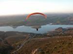 Paragliding Fluggebiet Europa » Spanien » Andalusien,Abdalajis - Poniente GESCHLOSSEN,Der Landeplatz befindet sich unterhalb der Asphaltstraße links neben der Piste.
