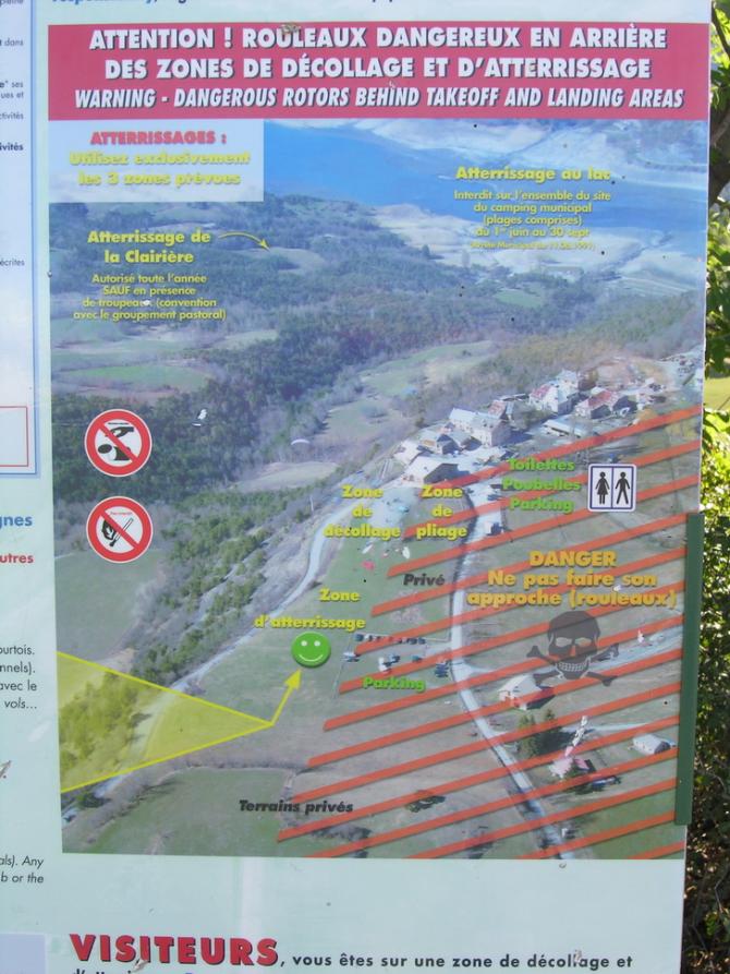 Bitte die Infos beachten, dann sollte es (hoffentlich) beim Landen keine Abstürze im Lee (mehr) geben!