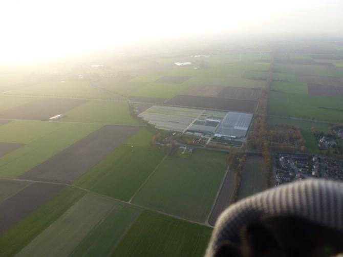 Aussicht auf die Schleppstrecke
in Sevelen.