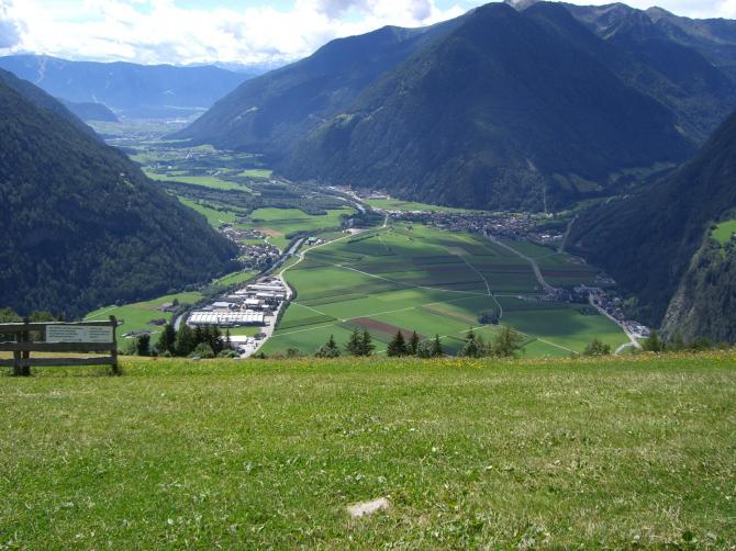 Blick vom Startplatz Richtung Tal.
