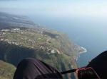 Paragliding Fluggebiet Europa » Portugal » Madeira,Prazeres,Blick auf die Süd-West-Küste Madeiras, das Hotel Jardim Atlantico bei Prazeres, die neue Strasse und oberhalb der Startplatz