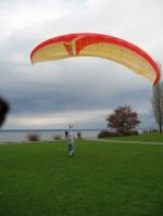 Paragliding Fluggebiet Europa » Schweiz » St. Gallen,Rorschacher Berg,Der Landeplatz Östlich des Seehafens ( zwischen zwei Segelboothäfen.)