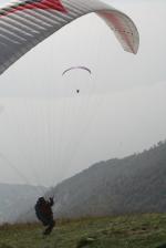 Paragliding Fluggebiet Europa » Italien » Lombardei,Cornizzolo,Am einfachen Startplatz Risparmio, wo der Shuttle hält.