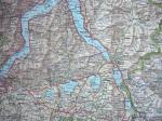 Paragliding Fluggebiet Europa » Italien » Lombardei,Cornizzolo,Karte mit Fluggebiet Cornizzolo mit eingezeichneten Landeplätzen und Strecken (Achtung, teilweise sehr anspruchsvoll und ohne Aussenlandemöglichkeit!)