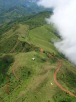 Paragliding Fluggebiet Nordamerika Costa Rica Nordpazifik (Pacífico Norte),Alta Potenciana,Startplatz aus der Luft