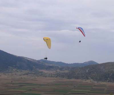 Vor dem Startplatz, Blickrichtung SüdOst, 
Danke an die Flugschule Rottweil