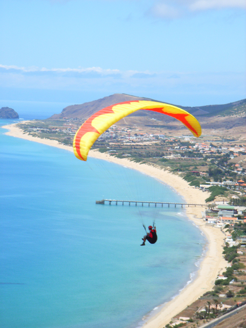 Porto Santo, stundenlanges Soaring über endlosem goldgelben Sandstrand
