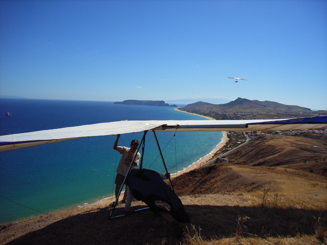 Das eigentliche Revier für Drachenflieger von Madeira ist die Sandstrand- und Partyinsel Porto Santo, nur hier wird Drachenfliegen geschult für Madeirenser