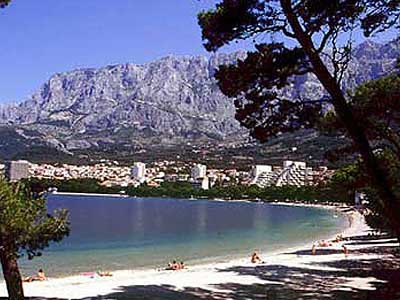 Blick auf das Biokovo Massiv und Makarska