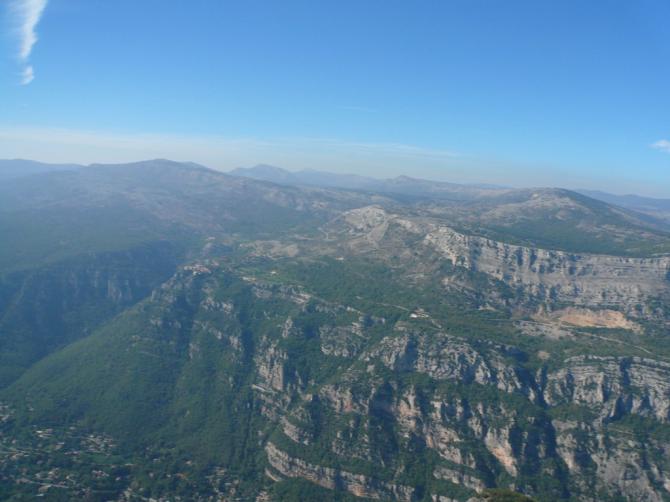 Blick zurück Richtung Westen nach der Talquerung.