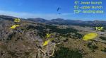 Paragliding Fluggebiet Europa » Frankreich » Provence-Alpes-Côte d Azur,Gourdon,Übersicht: auf S1 wird zT auch gelandet (wenn man es kann; ansonsten empfiehlt sich das grosse Feld dahinter...)