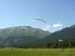 Paragliding Fluggebiet Nordamerika USA Alaska,Alyeska Resort,Der Moose Meadow Landeplatz.
