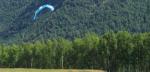Paragliding Fluggebiet Nordamerika USA Alaska,Bear Mountain (Mt. Eklutna),Der Landeplatz.