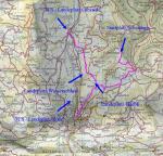 Paragliding Fluggebiet Europa » Schweiz » Zürich,Wald  - Alp Scheidegg,Übersichtskarte mit sämtlichen Landeplätzen, die auch direkt von der Alp Scheidegg angeflogen werden können.

© www.dczo.ch)