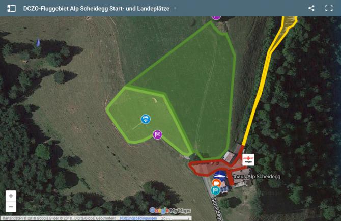 >> Gelb markiert: speziell Parkplätze für die Piloten!

Mehr auf: 
© www.dczo.ch  und runter scrollen