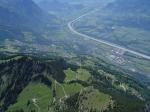 Paragliding Fluggebiet Europa » Liechtenstein,Fürstentum Liechtenstein - Gaflei-Bargella und  Malbun/Sareis,Blick nach SW-Pargella u. Rheintal
