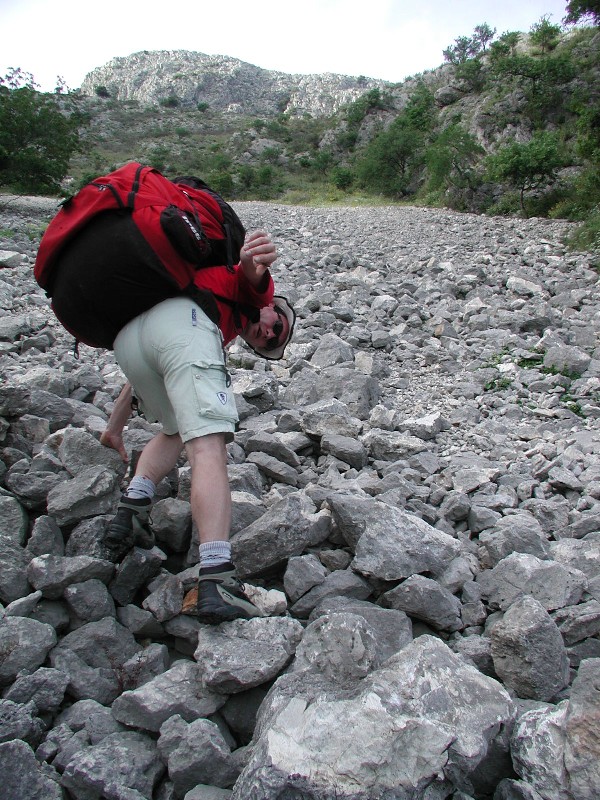 letzte Meter zum Startplatz