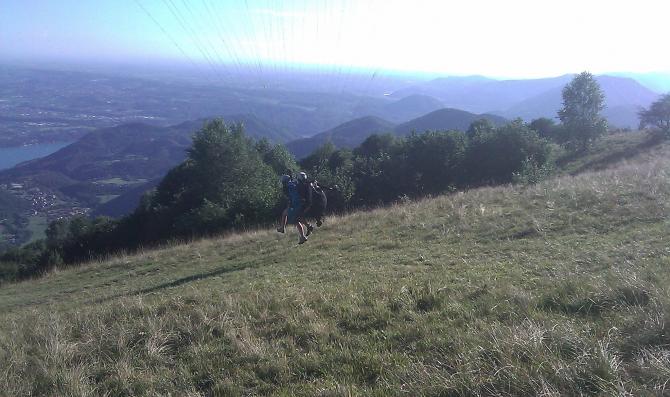 Grosser ideal geneigter Startplatz, von Ignazio unterhalten