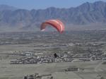 Paragliding Fluggebiet ,,This is zone # 4 - we really had good wind this day. When it stopped I had to land on the market in the village below [200 persons around me...].