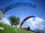 Paragliding Fluggebiet Europa » Österreich » Vorarlberg,Schnifnerberg,robert und reza am übungshang in schnifis, mai 06