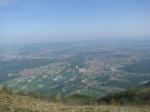 Paragliding Fluggebiet Europa » Italien » Piemont,Cavallaria,Blick Richtung Ivrea. Wunderschöner und eindrücklicher Startplatz.