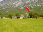 Paragliding Fluggebiet Europa » Kroatien,Medvidak 1027 m,Der Landeplatz in Tribalj