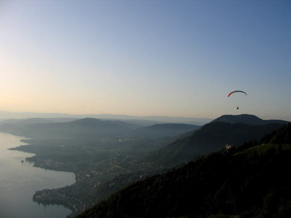 Abendflug vom Startplatz Sanchaux aus