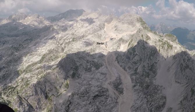 Startplatz unterhalb der Bergstation auf ~ 2100m