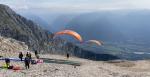 Paragliding Fluggebiet Europa » Slowenien,Kanin,SP auf 2100: Blick Ritg Bovec