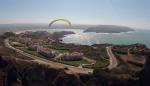 Paragliding Fluggebiet Europa » Portugal,Praia Gralha,Praia Gralha, Blick nach São Martinho do Porto; Foto: M.Niedermann; Okt.2012, T.Uhlmann