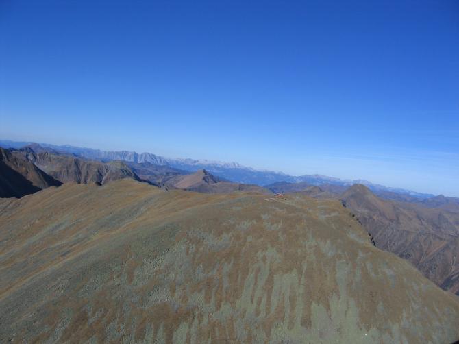 Blick zurück zum Greim. Auch Mitte November sind Startüberhöhungen möglich.