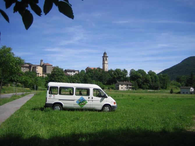 Landeplatz und Bus zur Talstation