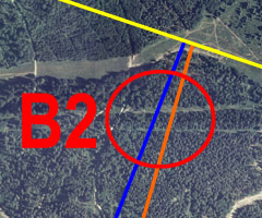 B1, B2, B3 sind die sogenannten Hausbärte, um Höhe für Streckenflüge zu gewinnen. Flüge ins Kernland des oberen Mühlviertels sind bei guten Bedingungen realisierbar.